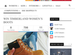 Win a pair of Timberland women's boots!