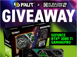Win a Palit GeForce RTX 3080 Ti GamingPro Graphics Card & Copy of PC Building Simulator 2 or 1 of 9 copies of PCBS 2