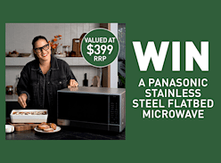 Win a Panasonic Flatbed Microwave