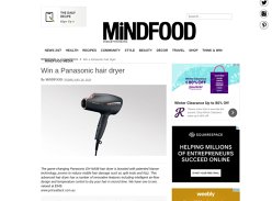 Win a Panasonic hair dryer!