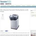 Win a Panasonic Top Loader washing machine worth $1099!
