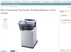 Win a Panasonic Top Loader washing machine worth $1099!