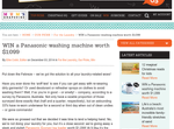 Win a Panasonic washing machine!