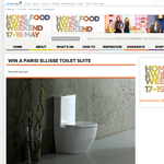 Win a Parisi Ellisse Toilet Suite! - Home, Food & Wine Weekend