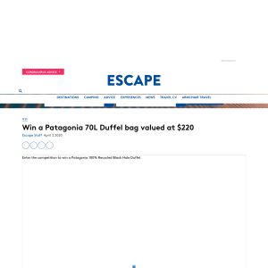Win a Patagonia 70L Duffel bag!
