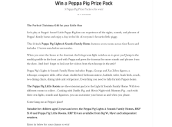 Win a Peppa Pig Prize Pack