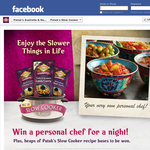 Win a personal chef for a night + HEAPS of Patak's slow cooker recipe bases to be won! - Patak's