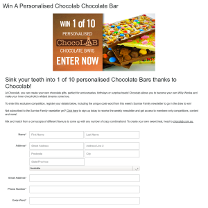 Win A Personalised Chocolab Chocolate Bar