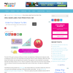 Win a personalized kids name label prize package