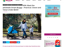 WIN a phil & teds Smart Buggy pram