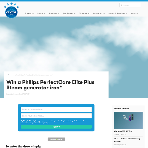 Win a Philips Steam Iron