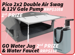 Win a Pico 2x2 Double Air Swag & 12V Gale Pump