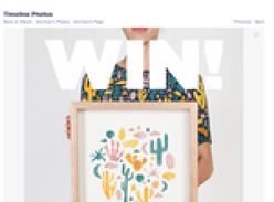 Win a pictured limited edition framed gorman print and a desert days or nights dress of your choice, valued at $649!