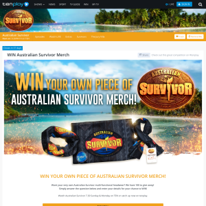 Win a piece of Australian Survivor merchandise