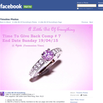Win a Pink Sapphire 10K White Gold Filled Ring!