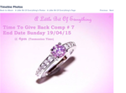 Win a Pink Sapphire 10K White Gold Filled Ring!