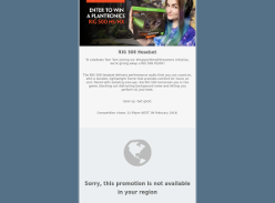 Win a Plantronics RIG 500 HS/HX Headset