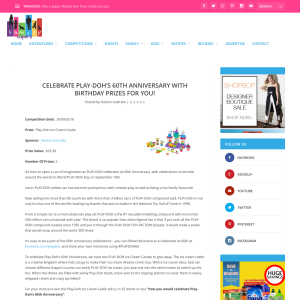 Win a Play-Doh Ice Cream Castle!