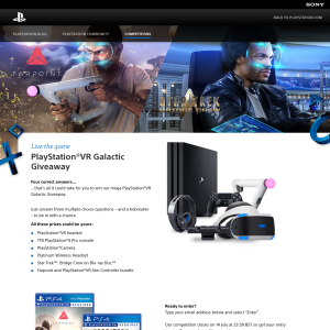 Win a PlayStation 4 Pro VR Bundle