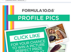 Win a Polaroid digital camera & Formula 10.0.6 5-piece profile pic kit!
