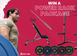 Win a Power Rack Package with 170kg Black Bumper Set