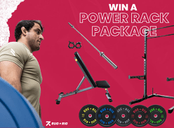 Win a Power Rack Package with 170kg Black Bumper Set