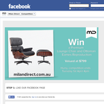 Win a Premium Lounge Chair and Ottoman Eames Reproduction