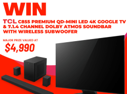 Win a Premium TCL TV & Soundbar