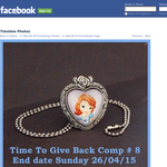 Win a Princess Sophia Glass Cabochon Cameo Necklace