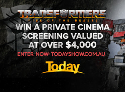Win a private screening for 20 people to see Transformers: Rise of the Beast