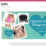 Win a prize from Betts' 'Things We Love' selection!