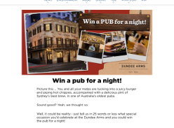 Win a pub for a night