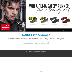 Win a Puma Safety Runner for a trendy dad