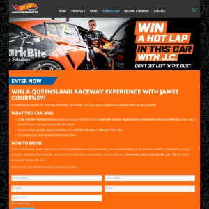 Win a Queensland Raceway Experience with James Courtney