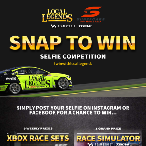 Win a Racing Simulator used by Supercars ESERIES drivers!