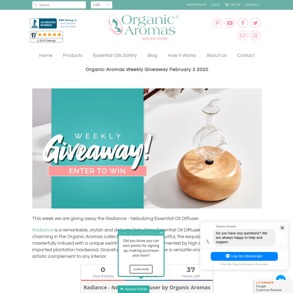 Win a Radiance Light Nebulizing Diffuser