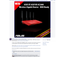 Win a Red ASUS RT-AC87UR AC2400 Wireless Gigabit Router!