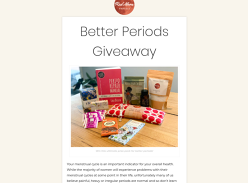 Win a Red Moon Parcels Better Periods Prize Pack