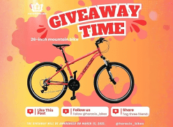 Win a Red MTB26 Mountain Bike