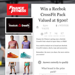 Win a Reebok CrossFit pack valued at $500! - Finance For Fitness