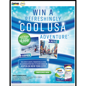 Win a refreshingly cool USA adventure! (Purchase Required)