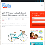 Win a Reid vintage ladies 7-Speed Classic PLUS bicycle valued at $279!