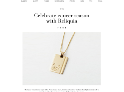 Win a Reliquia Cancer necklace