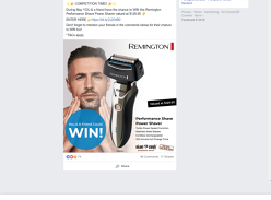 Win a Remington Performance Shave Power Shaver for you & a friend