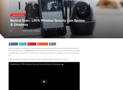 Win a Reolink Keen wireless security camera!