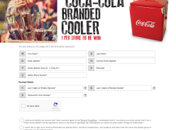 Win a retro Coca-Cola branded cooler!