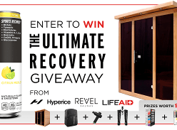 Win a Revel Infrared Sauna, Hyperice Recovery Products, Fridge and Fitaid Drinks