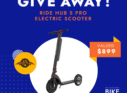Win a Ride Hub S Pro Electric Scooter?