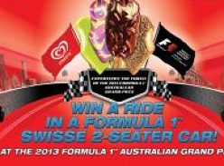 Win a ride in a Formula 1 Swisse 2-Seater Car