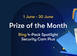 Win a Ring Pack Spotlight Security Cam Plus